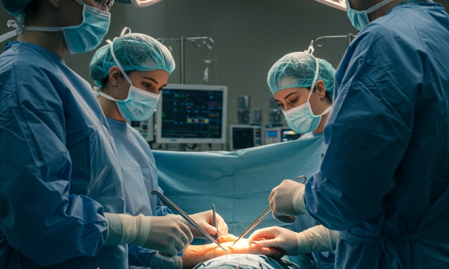 surgeon accidentally cuts a nerve