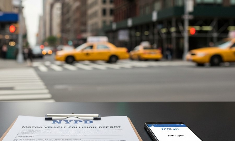 vehicle crash report NYPD | rmfwlaw.com